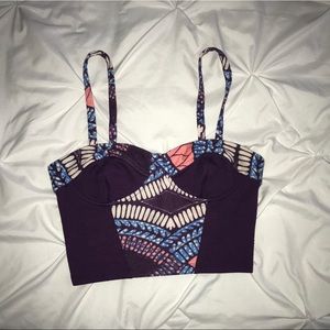 Printed crop top